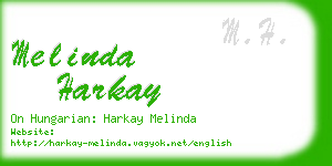 melinda harkay business card